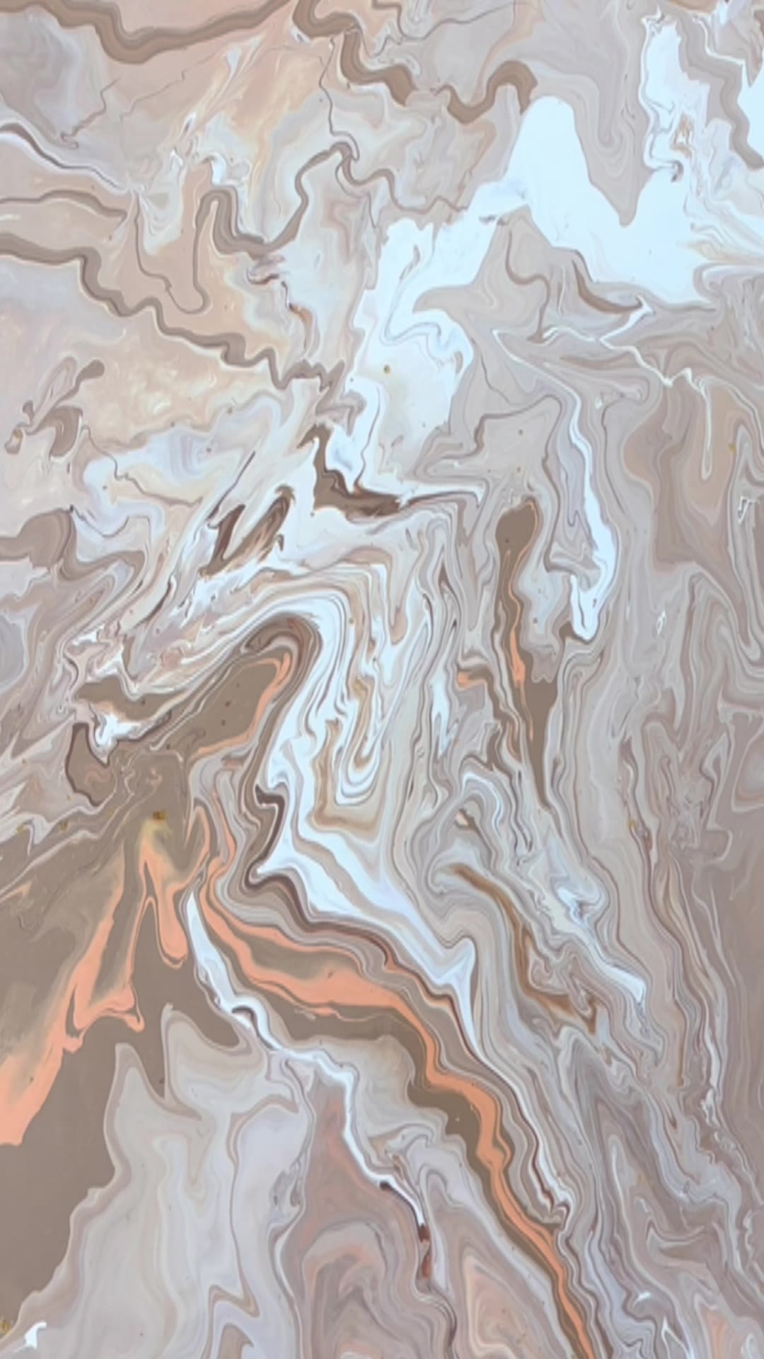Riverbed — marbled fluid study in rose and slate